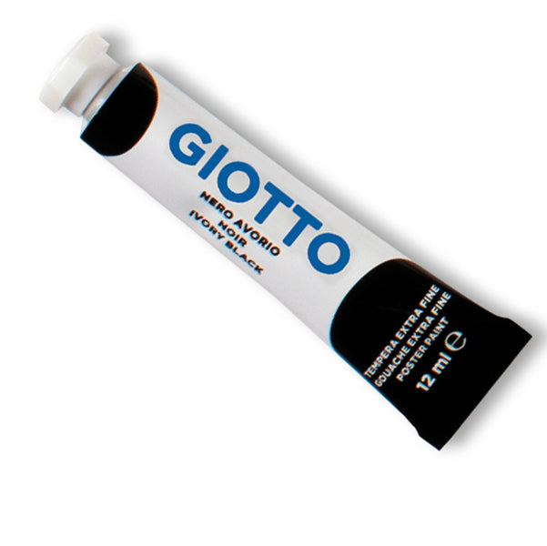 GIOTTO - 35202400 - Tempera Tubo 4 - 12ml - nero - Giotto
