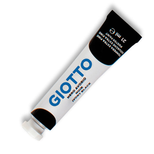 GIOTTO - 35502400 - Tempera Tubo 7 - 21ml - nero - Giotto
