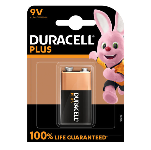 DURACELL - DU0503 - Pila Transistor 9V Plus100 - MN1604 -  Duracell - blister 1 pezzo