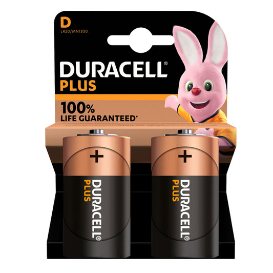 DURACELL - GILMN1300 - Pila Torcia D Plus100 - MN1300 - Duracell - blister 2 pezzi
