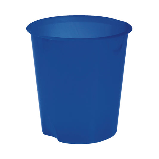 FELLOWES - E020BN - Cestino gettacarte E020 Modula - altezza 32,5 cm - diametro 31 cm - 16,5 L - blu - Fellowes