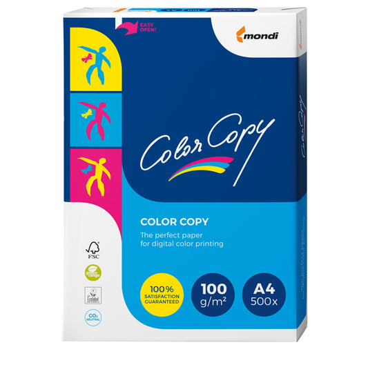 MONDI - 6321 - Carta Color Copy - A4 - 100 gr - bianco - Mondi - conf. 500 fogli