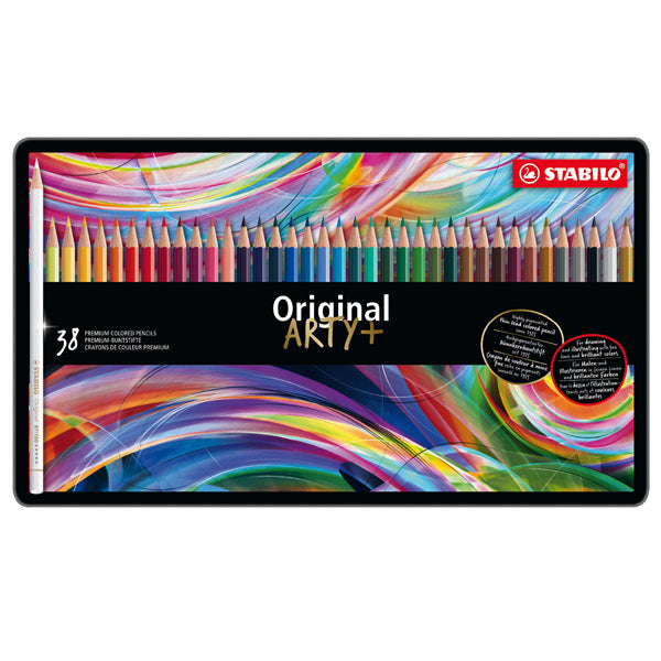 STABILO - 8778-6 - Pastello Original 8778 - tratto 2,50 mm - colori assortiti - Stabilo - astuccio in metallo 38 pezzi