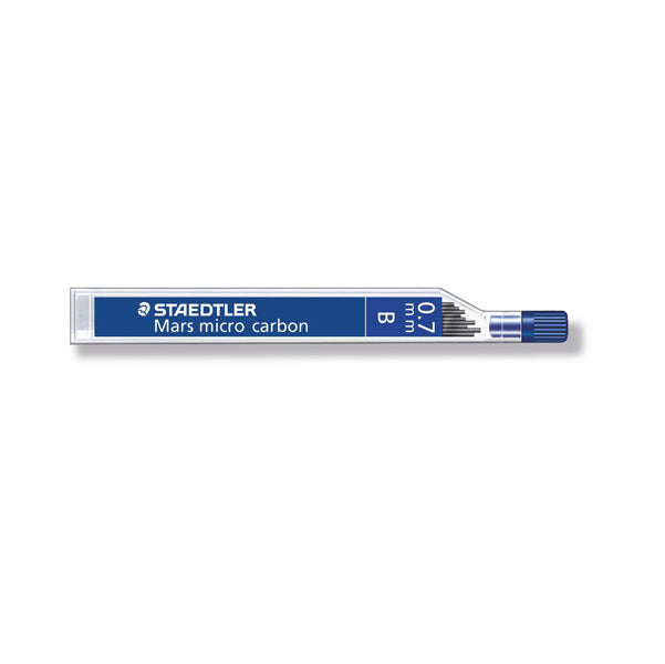 STAEDTLER - 25007B - Astuccio 12 Mine Mars Micro - mina 0,7mm - gradazione B - Staedtler - conf. 12 astucci