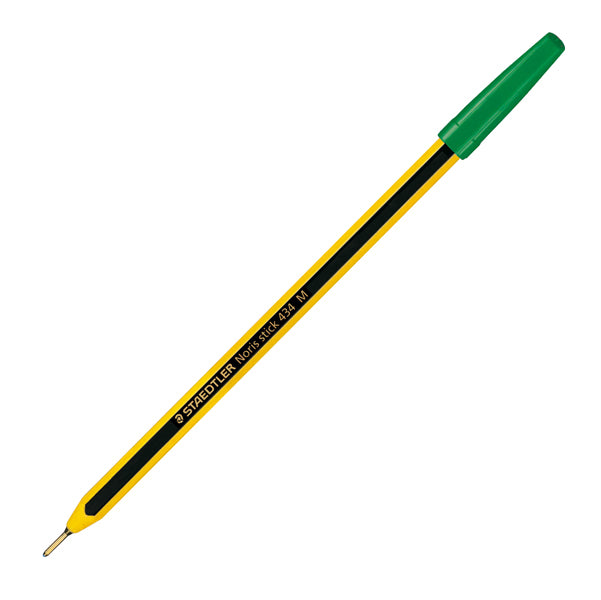 STAEDTLER - 43405 - Penna a sfera Noris Stick  - punta 1,0mm - verde - Staedtler - conf. 20 pz