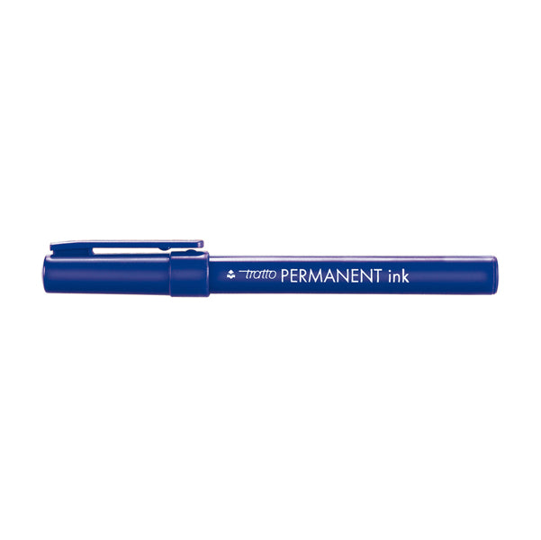TRATTO - 732501 - Marcatore Tratto Permanent Ink - punta tonda 2,00mm - blu - Tratto - conf. 12 pezzi