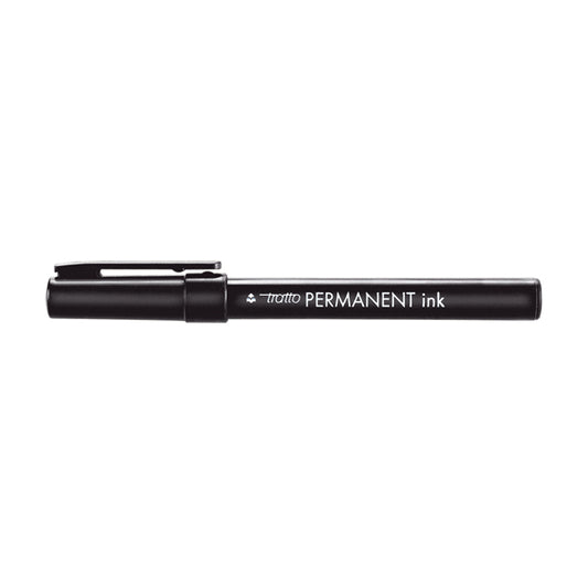 TRATTO - 732503 - Marcatore Tratto Permanent Ink - punta tonda 2,00mm - nero - Tratto - conf. 12 pezzi