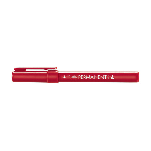 TRATTO - 732502 - Marcatore Tratto Permanent Ink - punta tonda 2,00mm - rosso - Tratto - conf. 12 pezzi