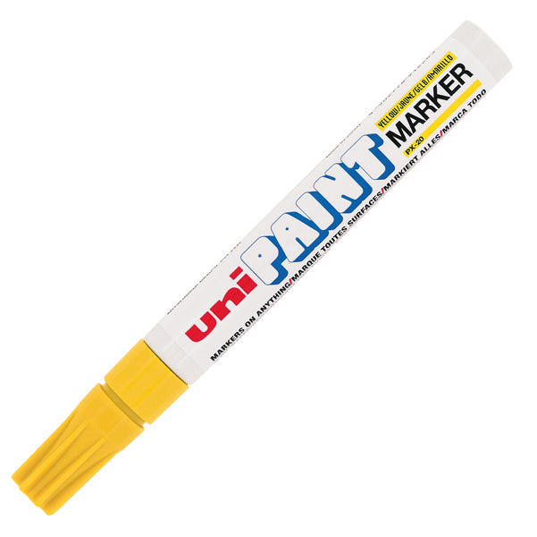 UNI MITSUBISHI - M PX20 G - Marcatore Uni Paint PX20 - punta  2,8mm - giallo  - Uni Mitsubishi