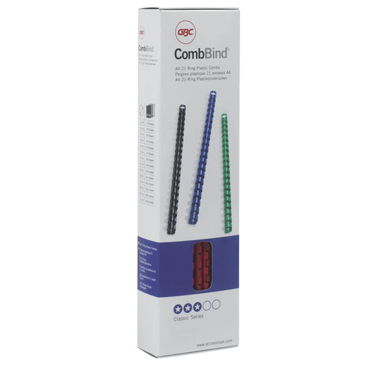 GBC - 4028601 - Dorsi spirale - 21 anelli - 19 mm - nero - GBC - scatola 100 pezzi