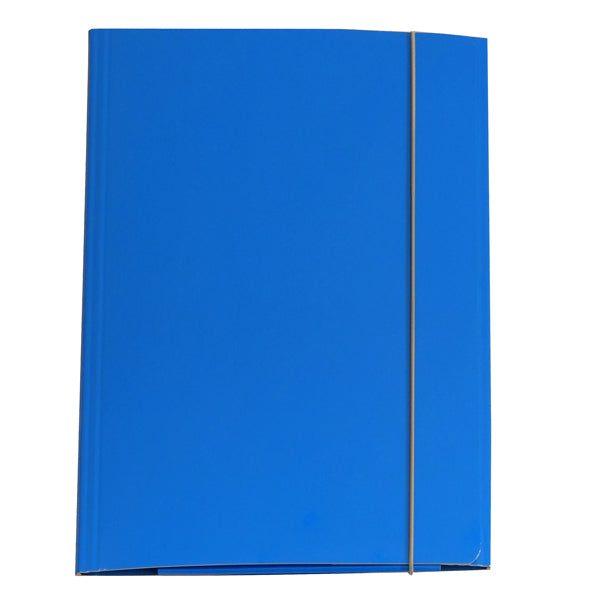 CART. GARDA - CG0032LBXXXAE06 - Cartellina con elastico - cartone plastificato - 3 lembi - 25x34 cm - azzurro - Cartotecnica del Garda