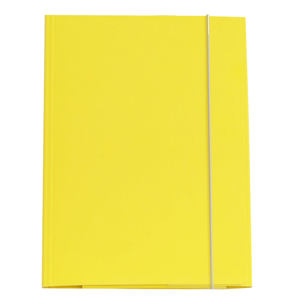 CART. GARDA - CG0032LBXXXAE04 - Cartellina con elastico - cartone plastificato - 3 lembi - 25x34 cm - giallo - Cartotecnica del Garda