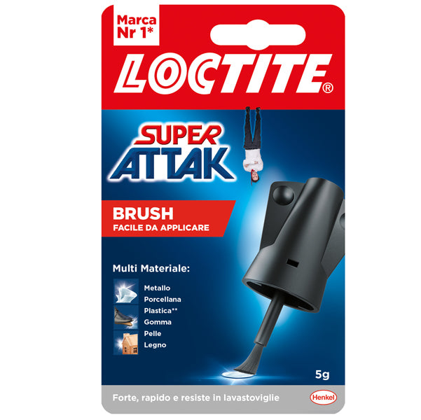 LOCTITE - 2632157 - Colla Super Attak Easy Brush - 5 gr - trasparente - Loctite