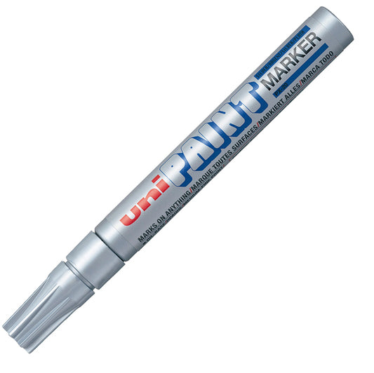 UNI MITSUBISHI - M PX20 ARG - Marcatore Uni Paint PX20 - punta 2,8mm - argento - Uni Mitsubishi