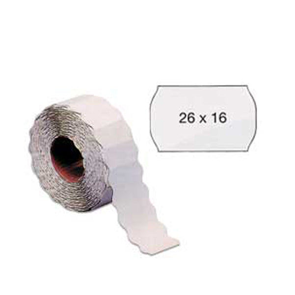 MARKIN - 3502616RIM - Etichetta a onda - removibile - 26x16 mm - bianco - Markin - rotolo da 1000 etichette