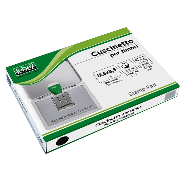 LEBEZ - 1481-NI - Cuscinetto per timbri - 12,5 x 8,5 cm - neutro - Lebez