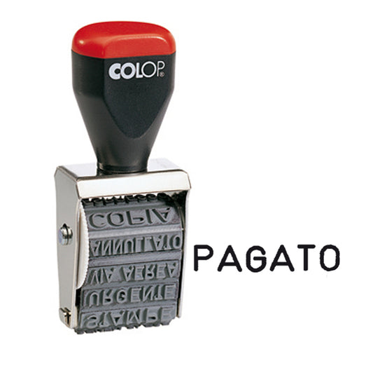 COLOP - 04000-W-BLS - Timbro 04000-W Polinomio - 12 diciture 4 mm - Colop