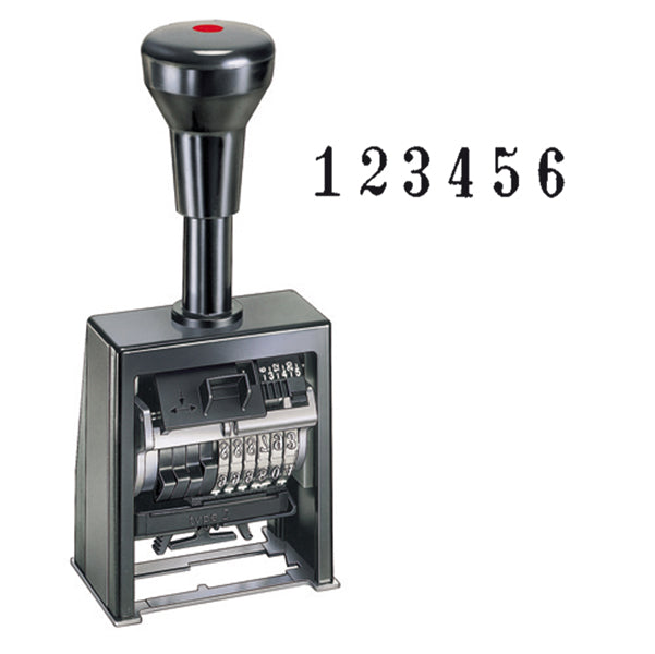 Reiner - B6K.4,5BLOCK - Timbro Numeratore Reiner B6K - autoinchiostrante - automatico - 6 colonne 4,5 mm - Colop
