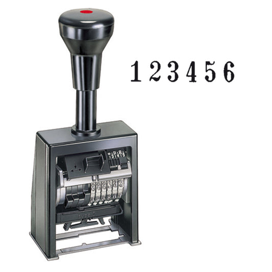 Reiner - B6K.4,5BLOCK - Timbro Numeratore Reiner B6K - autoinchiostrante - automatico - 6 colonne 4,5 mm - Colop
