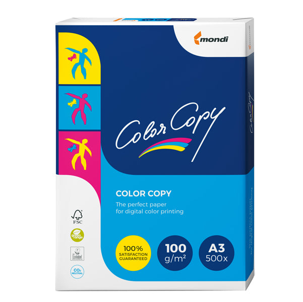 MONDI - 6322 - Carta Color Copy - A3 - 100 gr - bianco - Mondi - conf. 500 fogli
