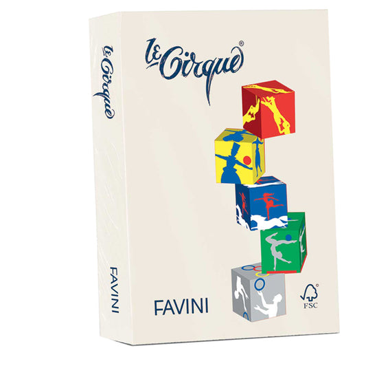 FAVINI - A71Q504 - Carta Le Cirque - A4 - 80 gr - avorio pastello 110 - Favini - conf. 500 fogli