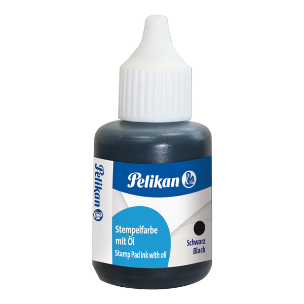 PELIKAN - 351353 - Inchiostro per timbri in metallo - con olio - 30 ml - nero - Pelikan