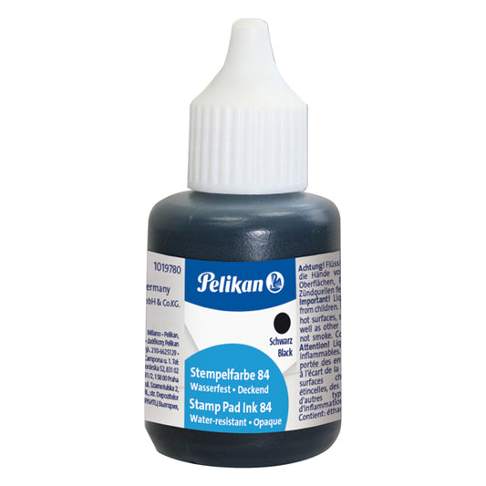 PELIKAN - 351460 - Inchiostro 84 - 30 ml - resistente all'acqua - nero - Pelikan