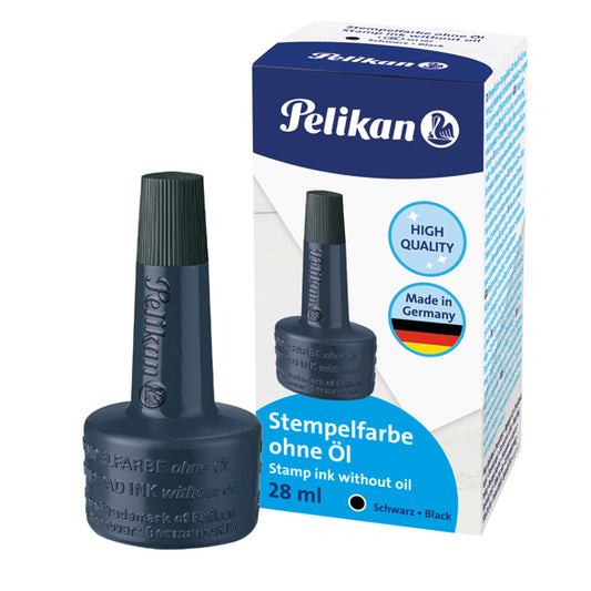 PELIKAN - 351197 - Inchiostro 4k per cuscinetti - senza olio - 28 ml - nero - Pelikan