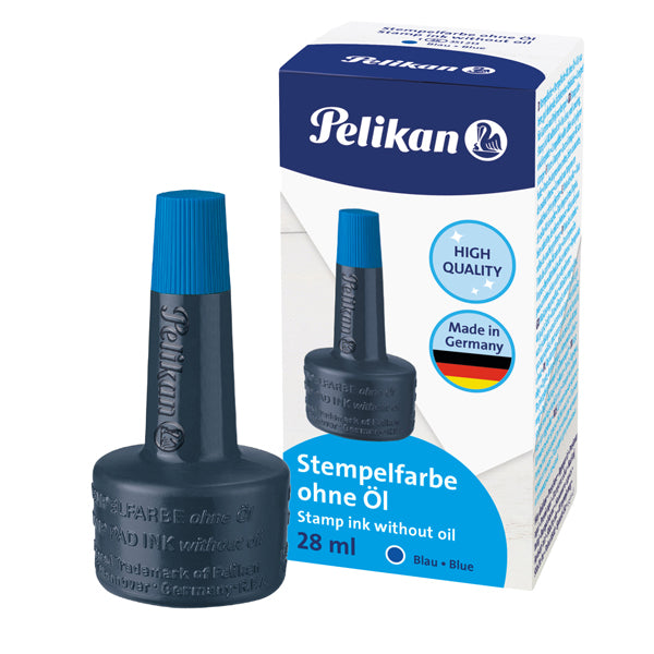 PELIKAN - 351213 - Inchiostro 4k per cuscinetti - senza olio - 28 ml - blu - Pelikan