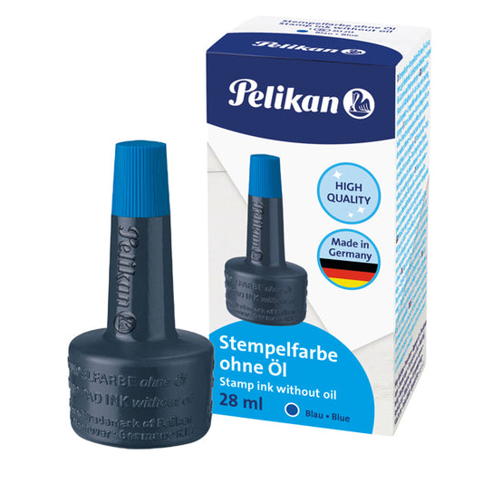 PELIKAN - 351213 - Inchiostro 4k per cuscinetti - senza olio - 28 ml - blu - Pelikan