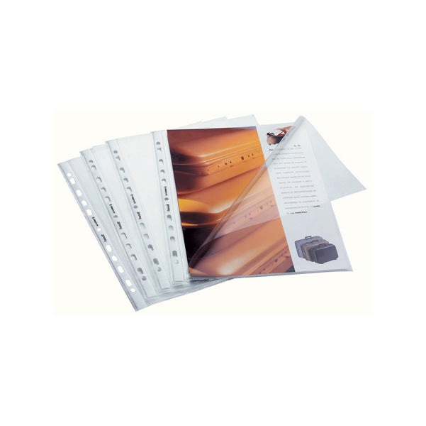 FAVORIT - 100460074 - Buste aperte a L - con foratura universale - buccia - 22x30 cm - Favorit - conf. 50 pezzi