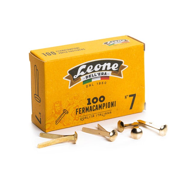 LEONE - FC7 - Fermacampioni ottonati - n. 7 - 3,1 cm - Leone - conf. 100 pezzi