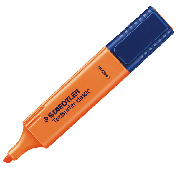 STAEDTLER - 364-4 - Evidenziatore Textsurfer Classic - punta a scalpello -  tratto 1,0mm-5,0mm - arancio  - Staedtler