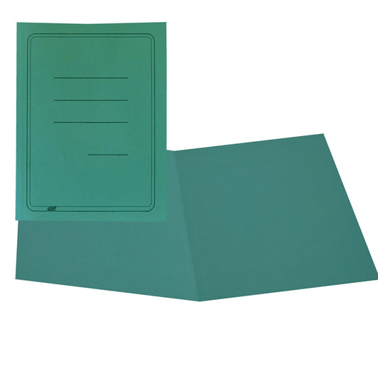 CART. GARDA - CG0113MFSXXAK03 - Cartelline semplici - con stampa - cartoncino Manilla 145 gr - 25x34 cm - verde - Cartotecnica del Garda - conf. 100 pezzi