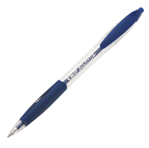 BIC - 8871311 - Penna a sfera a scatto Atlantis Classic - punta 1,0mm - blu  - Bic - conf. 12 pezzi