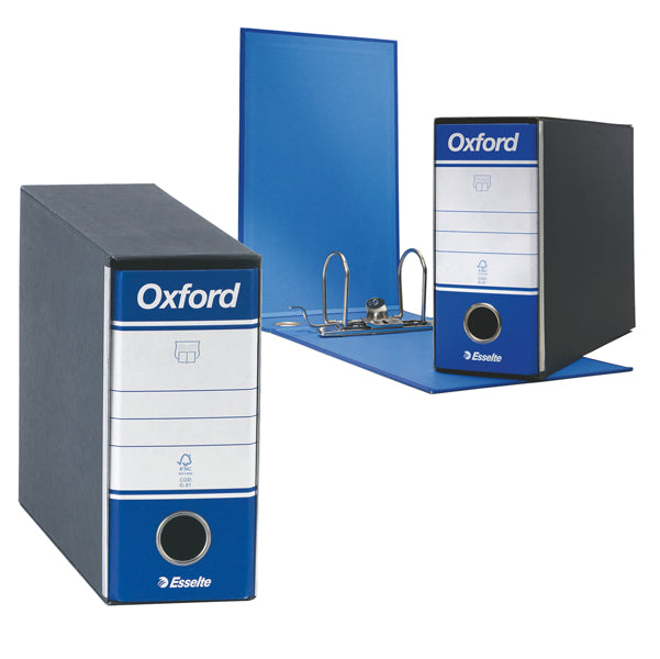 ESSELTE - 390781050 - Registratore Oxford G81 - dorso 8 cm - memorandum 23x18 cm - blu - Esselte