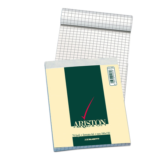 BLASETTI - 1066 - Blocco note Ariston - 5 mm - 150 x 210 mm - 60 gr - 70 fogli - Blasetti