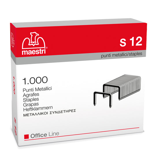 RO-MA - 1005416 - Punti S12 - 23-12 - acciaio - metallo - Romeo Maestri - conf. 1000 pezzi