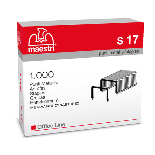 RO-MA - 1005418 - Punti S17 - 23-17 - acciaio - metallo - Romeo Maestri - conf. 1000 pezzi