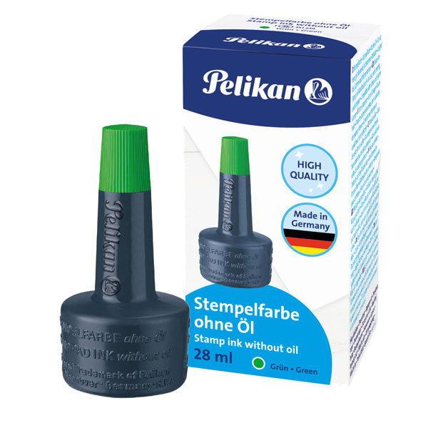 PELIKAN - 351239 - Inchiostro 4k per cuscinetti - senza olio - 28 ml - verde - Pelikan