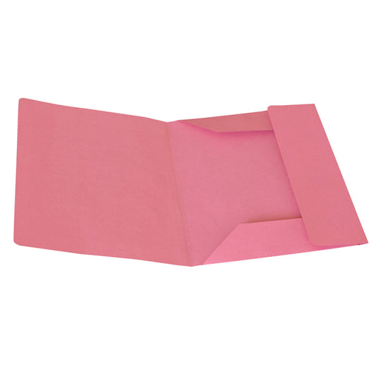 CART. GARDA - CG0111MLXXXAJ11 - Cartelline 3 lembi - senza stampa - cartoncino Manilla 200 gr - 25x33 cm - rosa - Cartotecnica del Garda - conf. 50 pezzi