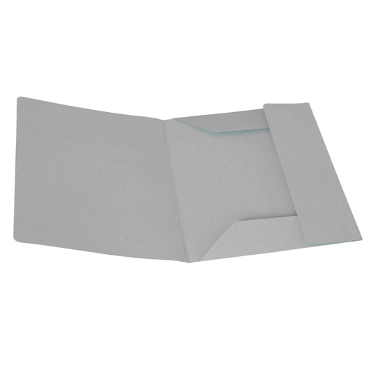 CART. GARDA - CG0111MLXXXAJ09 - Cartelline 3 lembi - senza stampa - cartoncino Manilla 200 gr - 25x33 cm - grigio - Cartotecnica del Garda - conf. 50 pezzi