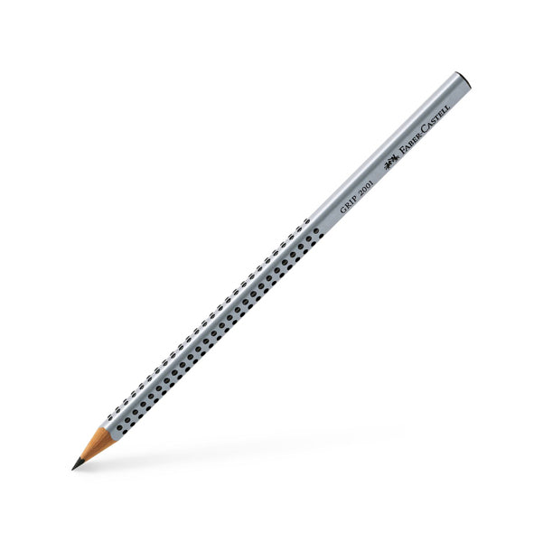 FABER-CASTELL - 117002 - Matita di grafite Grip 2001 - gradazione 2B - triangolare antiscivolo - Faber Castell
