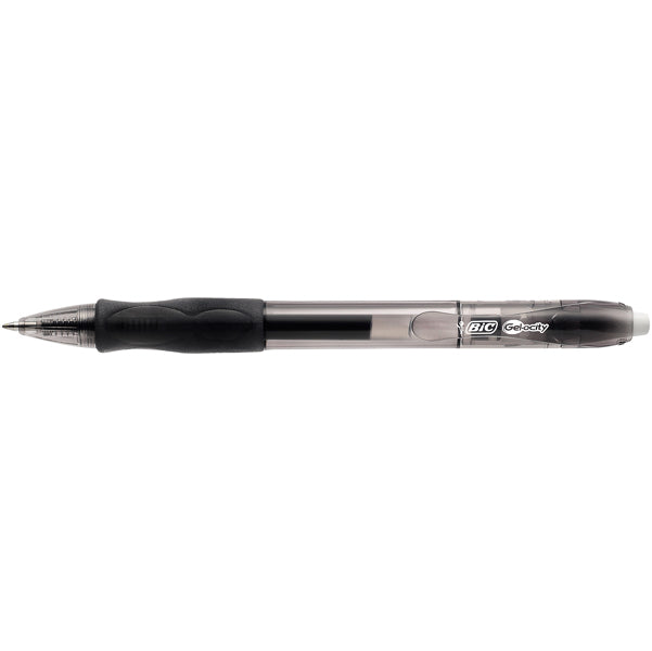 BIC - 829157 - Penna gel a sfera a scatto Gelocity - punta 0,7mm - nero  - Bic - conf.12 pezzi