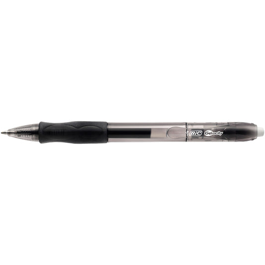 BIC - 829157 - Penna gel a sfera a scatto Gelocity - punta 0,7mm - nero  - Bic - conf.12 pezzi