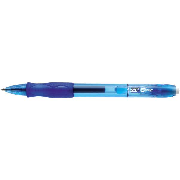 BIC - 829158 - Penna gel a sfera a scatto Gelocity - punta 0,7mm - blu - Bic - conf. 12 pezzi