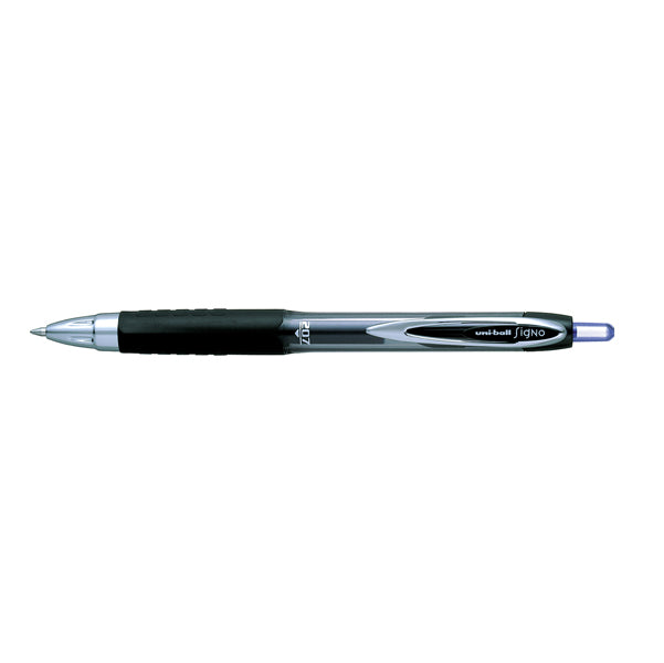 UNI MITSUBISHI - M UM207 B - Roller gel a scatto Uni Ball Signo 207 - punta 0,7mm - blu - Uni Mitsubishi
