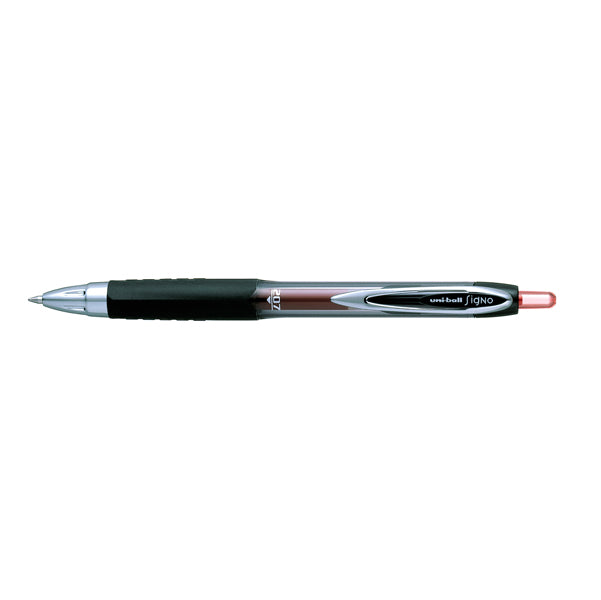 UNI MITSUBISHI - M UM207 R - Roller gel a scatto Uni Ball Signo 207 - punta 0,7mm - rosso - Uni Mitsubishi