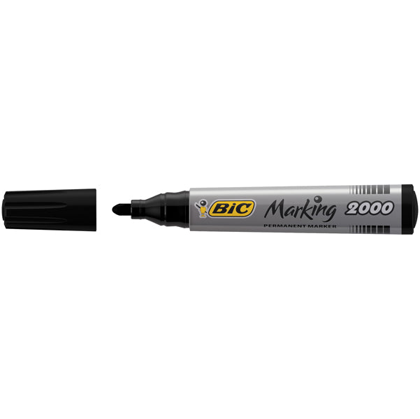 BIC - 820915 - Marcatori permanente Marking a base d'alcool - punta tonda 1,70mm - nero - Bic - conf. 12 pezzi