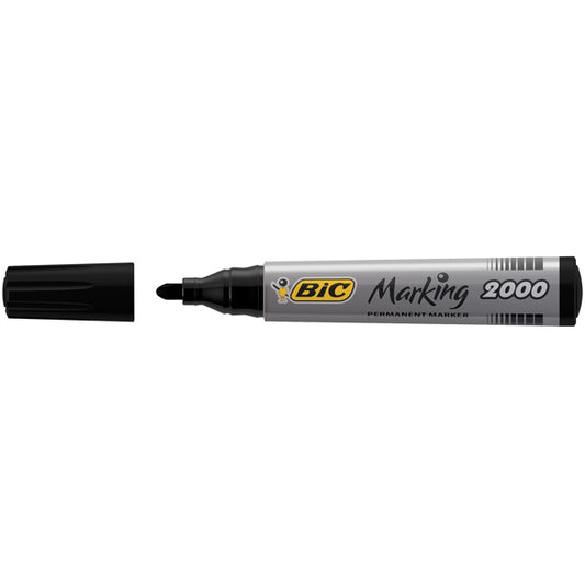 BIC - 820915 - Marcatori permanente Marking a base d'alcool - punta tonda 1,70mm - nero - Bic - conf. 12 pezzi